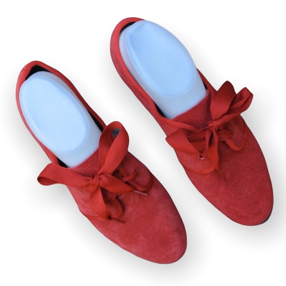 Keds Essentials VTG Red Suede Low Top Sneakers
